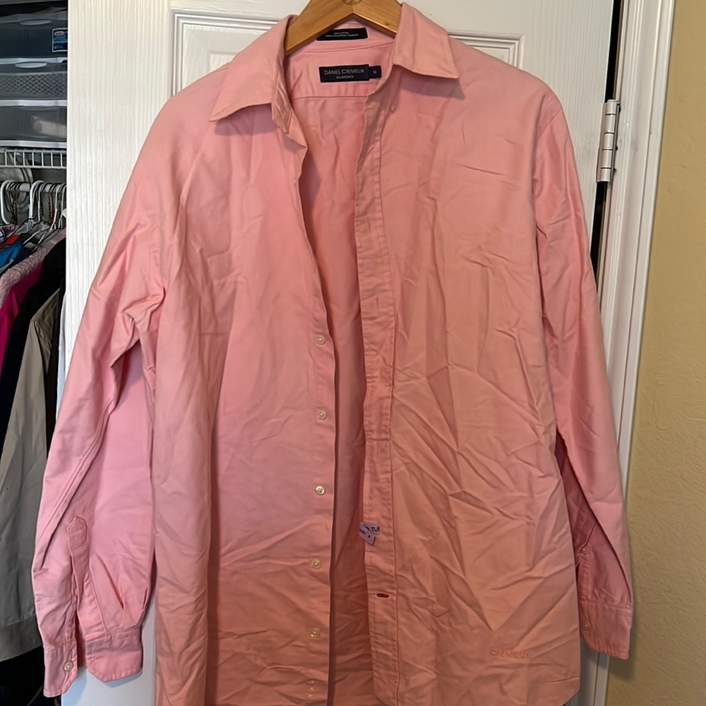 Mens pink dress shirt
